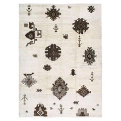 21st Century Turkish Anatolian Tribal Room Size Carpet by Galerie Shabab