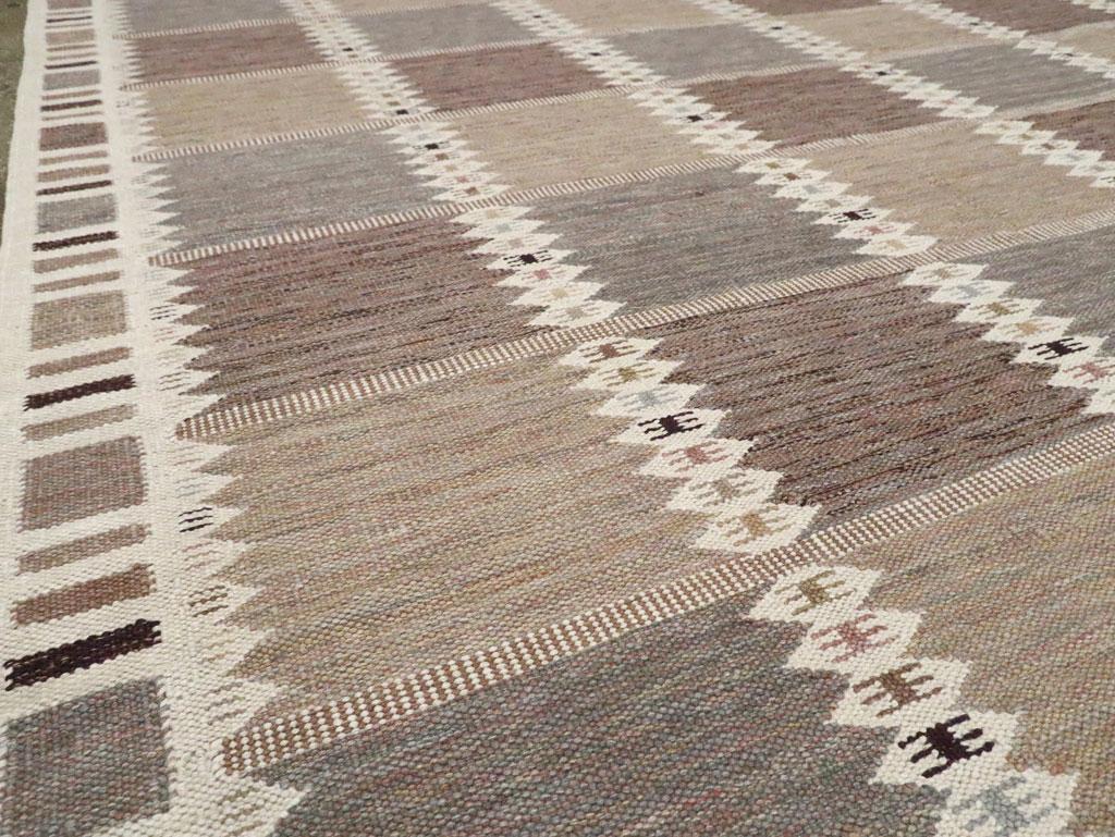 Türkischer Flachgewebe-Kilim-Teppich des 21. Jahrhunderts in Übergröße (Kelim) im Angebot