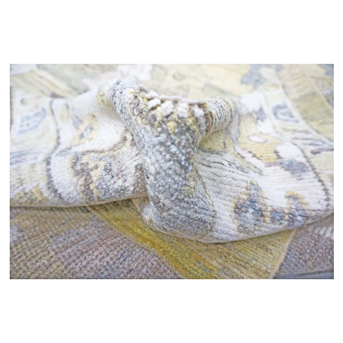 21st Century Turkish Oushak 9X13 Gold, Elfenbein & Grau Handmade Area Rug im Angebot 2