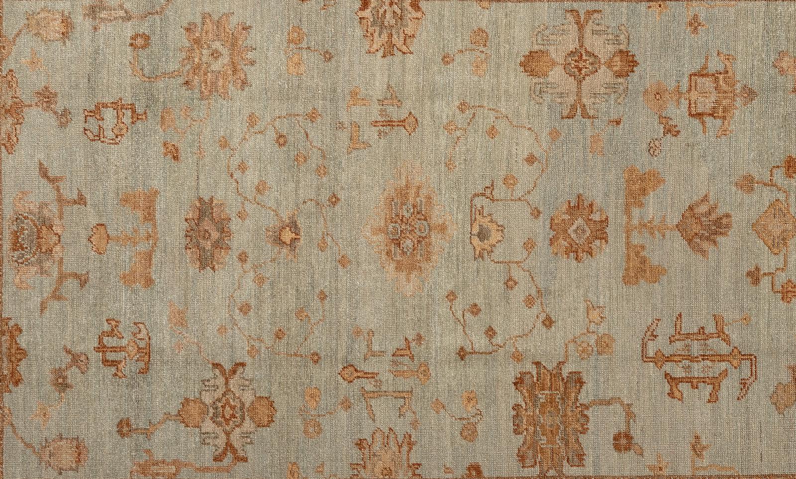 Hand-Woven 21st Century Turkish Oushak For Sale