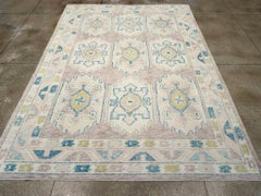 21st Century Turkish Oushak Room Size Carpet by Galerie Shabab