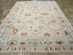 21st Century Turkish Oushak Room Size Carpet by Galerie Shabab
