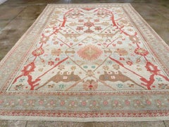21st Century Turkish Oushak Room Size Carpet by Galerie Shabab