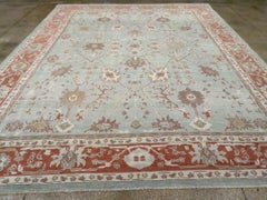 21st Century Turkish Oushak Room Size Carpet by Galerie Shabab