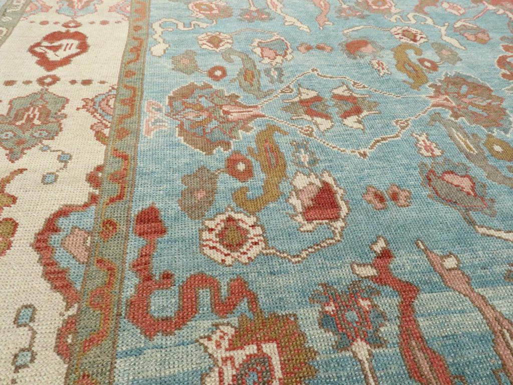 Türkischer Oushak-Teppich in Zimmergröße des 21. Jahrhunderts (Handgeknüpft) im Angebot