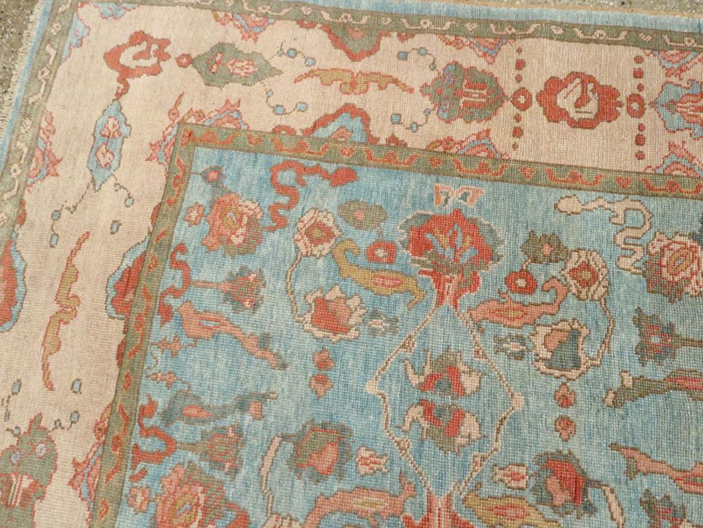 Türkischer Oushak-Teppich in Zimmergröße des 21. Jahrhunderts im Zustand „Neu“ im Angebot in New York, NY