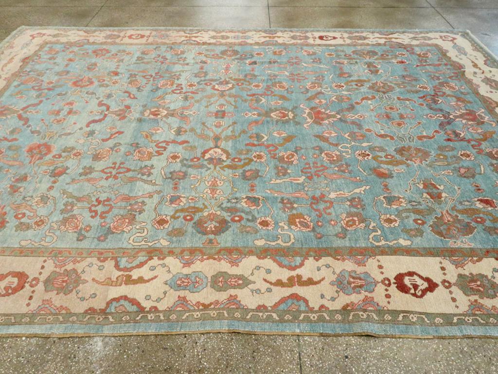 Türkischer Oushak-Teppich in Zimmergröße des 21. Jahrhunderts (Wolle) im Angebot