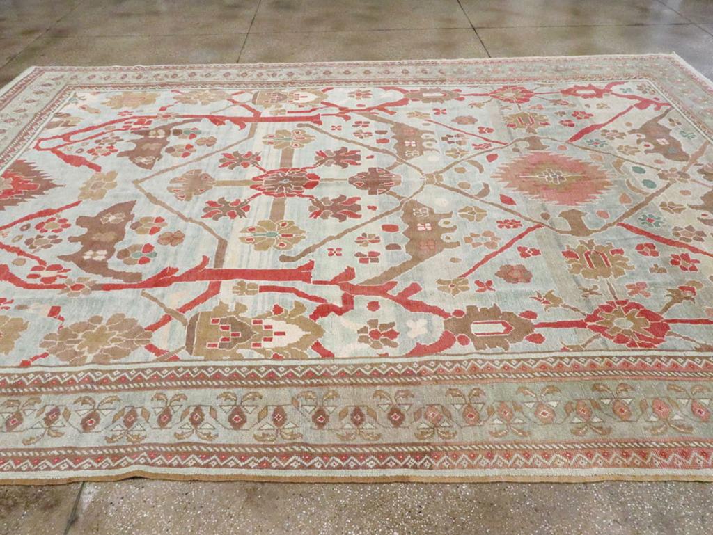 Türkischer Oushak-Teppich in Zimmergröße des 21. Jahrhunderts (Wolle) im Angebot