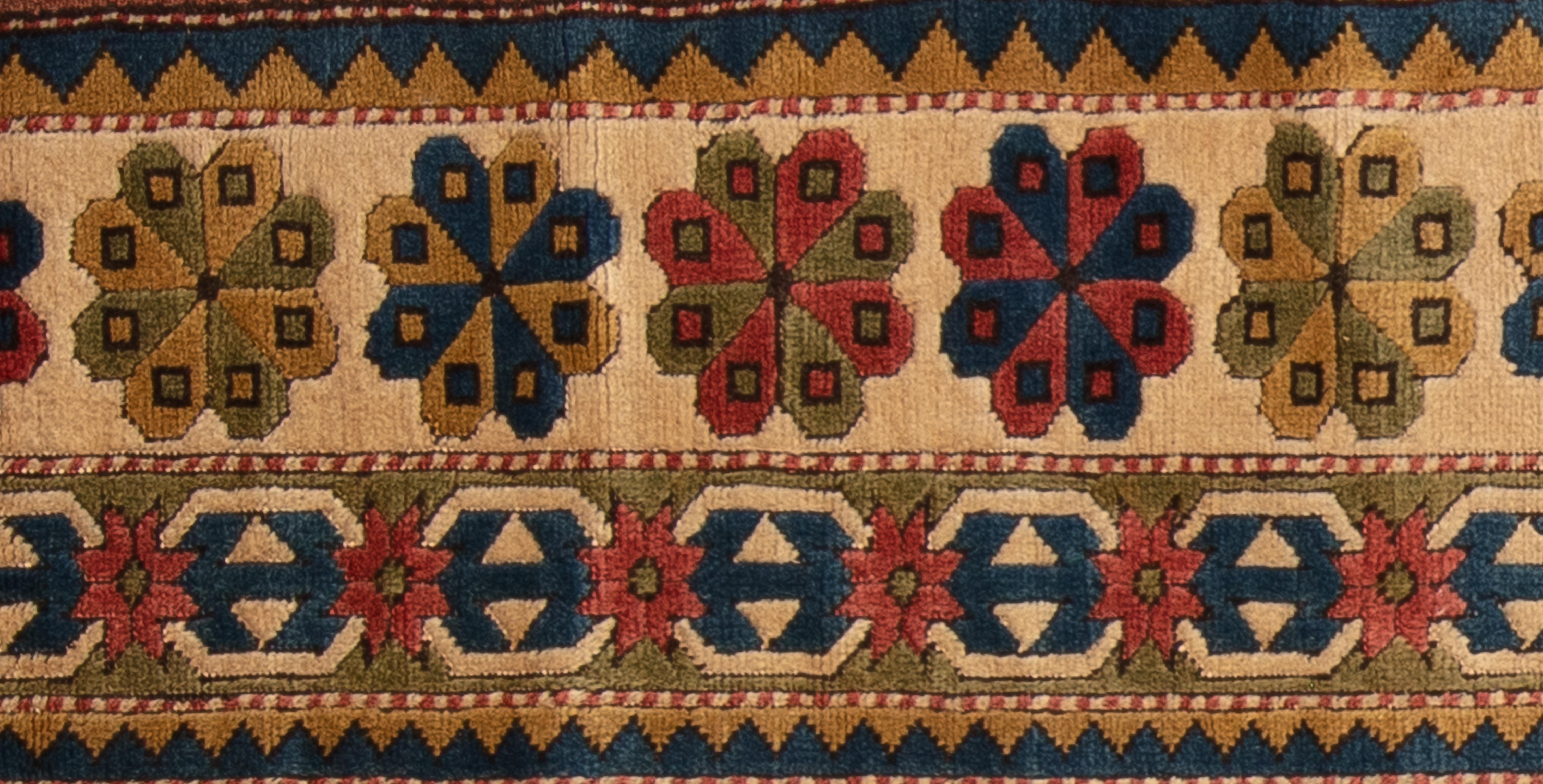 Hand-Woven 21st Century Turkish Tribal Rug For Sale
