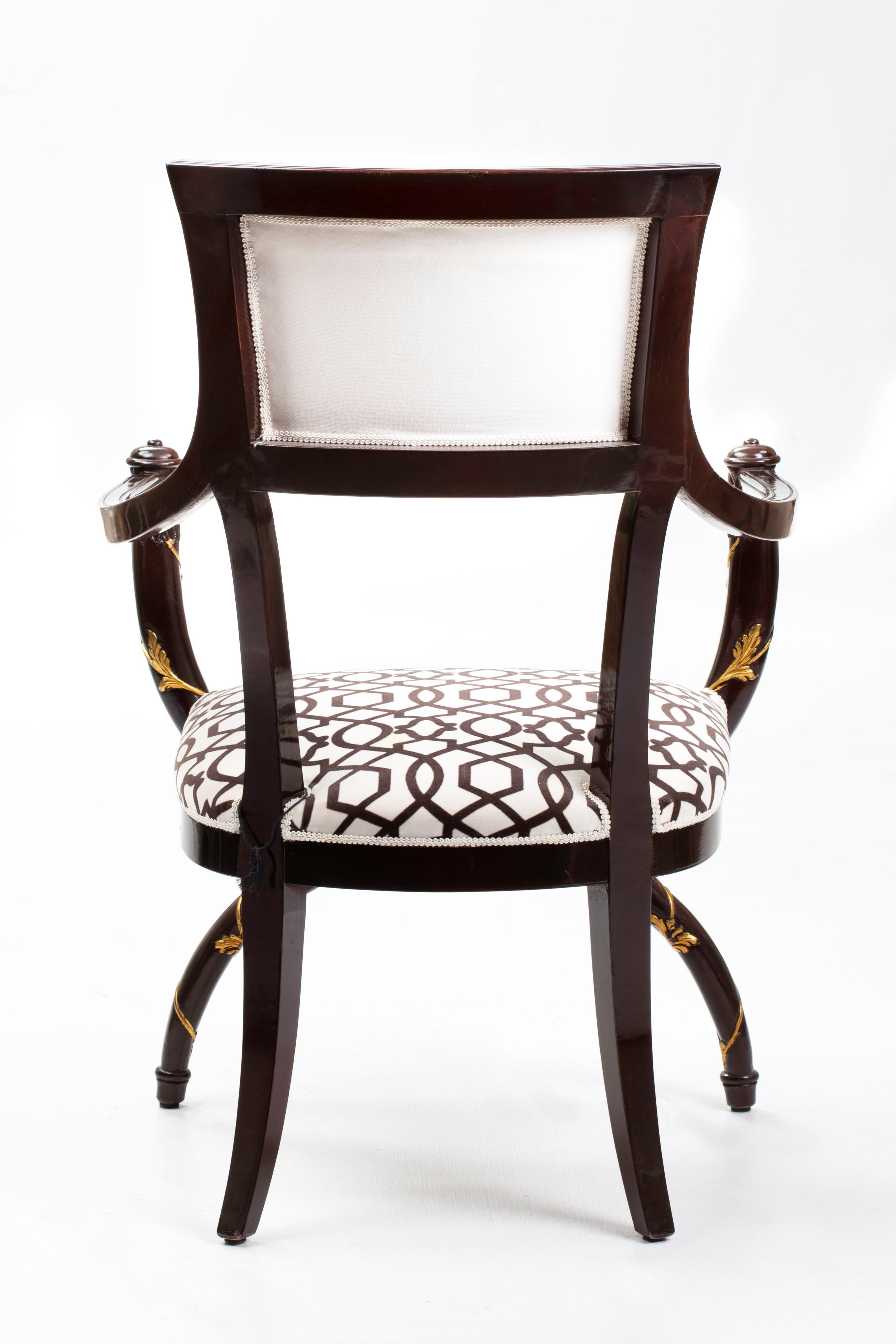 Hand-Carved 21st Century Twin Armchair, Velvet, Hand carved Solid Wood, Made in Italy For Sale