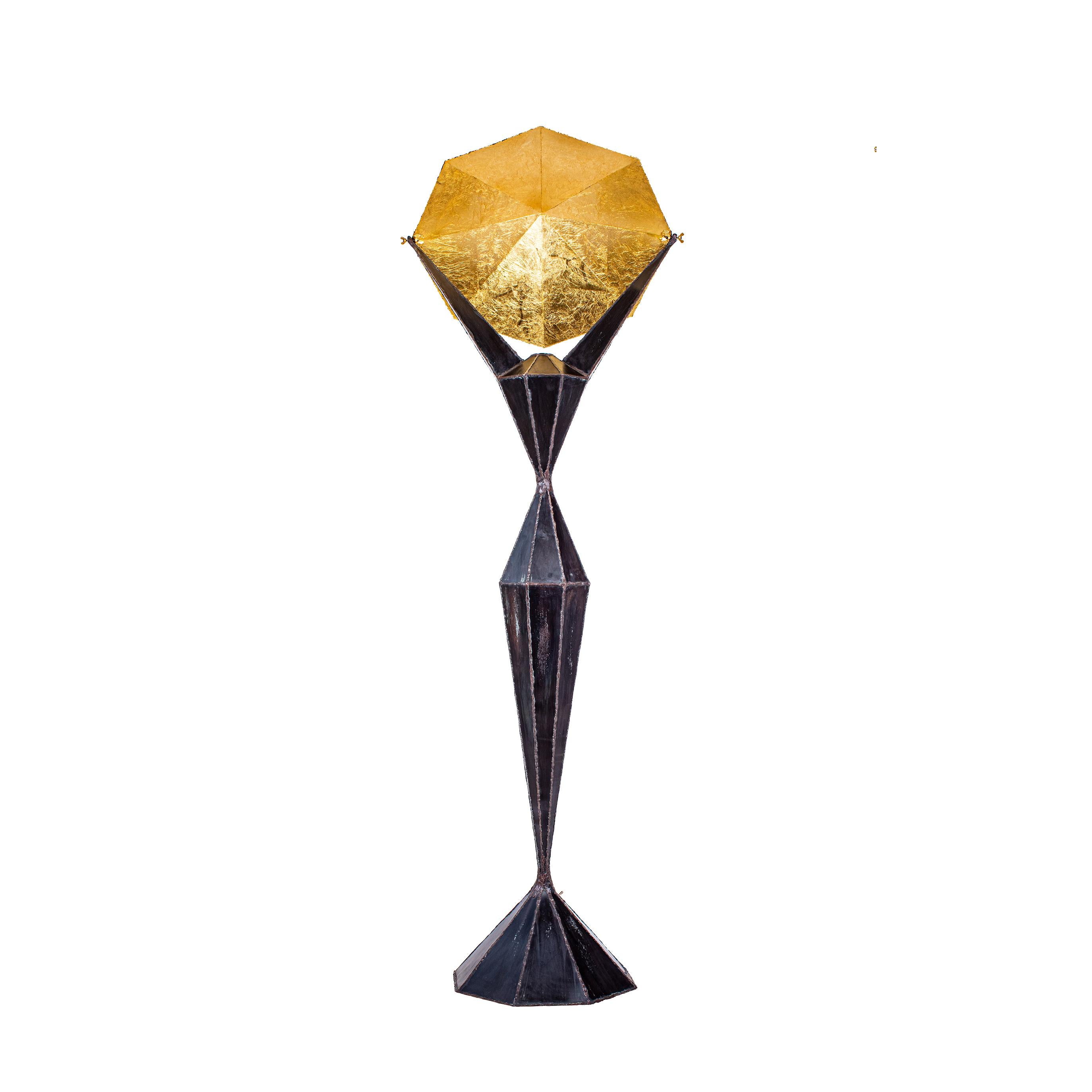 Modern 21st Century Unique Sculptural Lamp La Sirène Noire by Fantôme For Sale