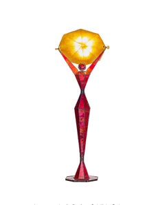 21st Century Unique Sculptural Lamp Lady Red by Fantôme