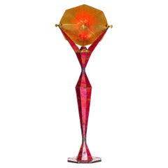 21. Jahrhundert Einzigartige skulpturale Lampe Lady Red von Fantôme