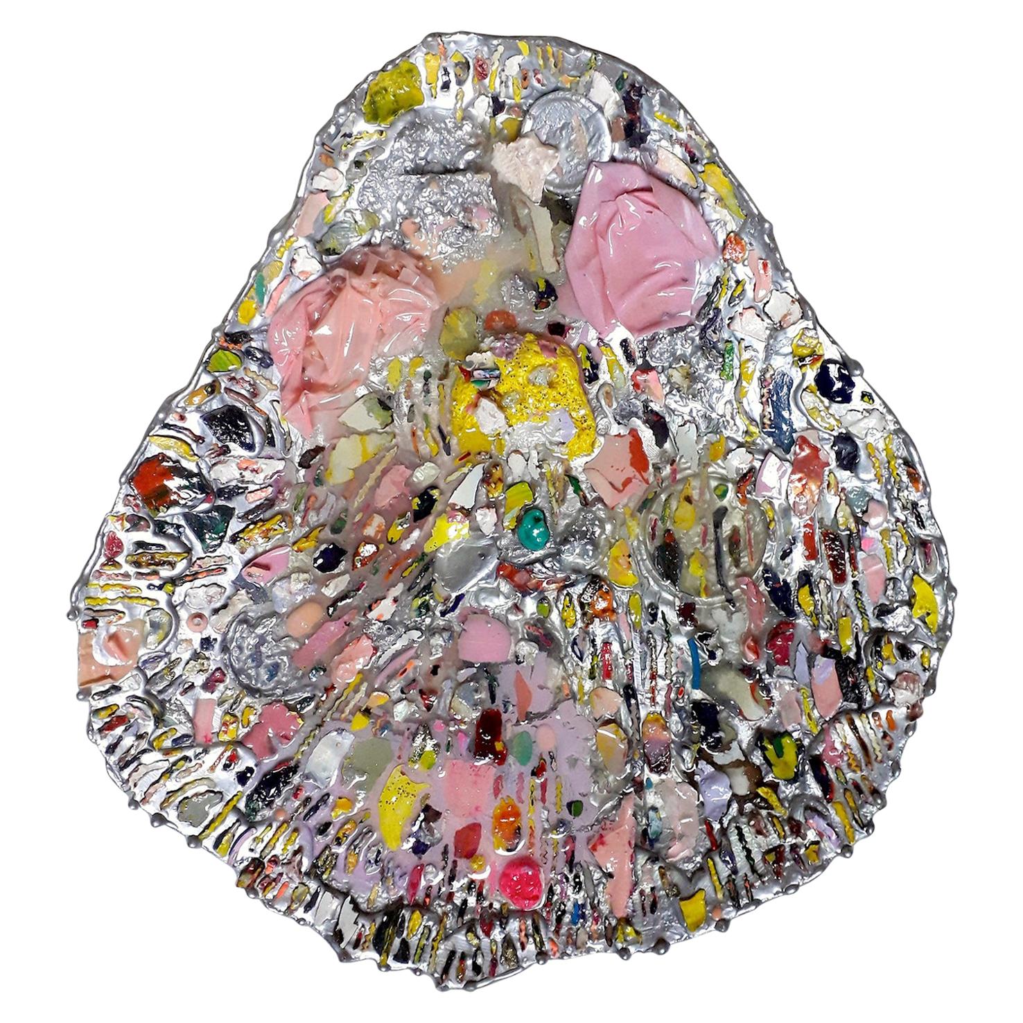 21st Century Untitled Shell by Laura Soto Acrilic, Resin, Glitter For Sale