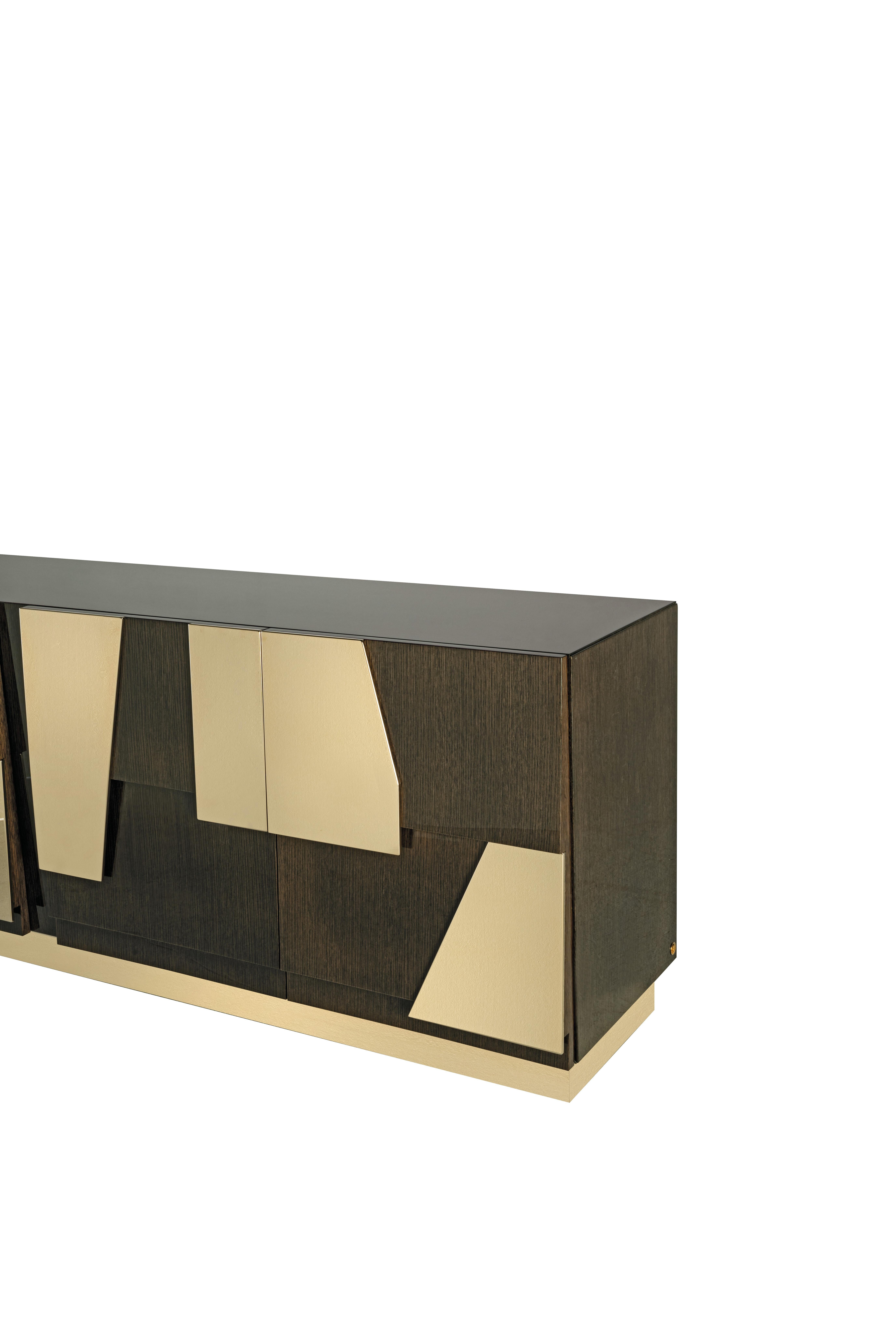 Modern 21st Century Vaal Sideboard in Grey Carbalho by Roberto Cavalli Home Interiors For Sale