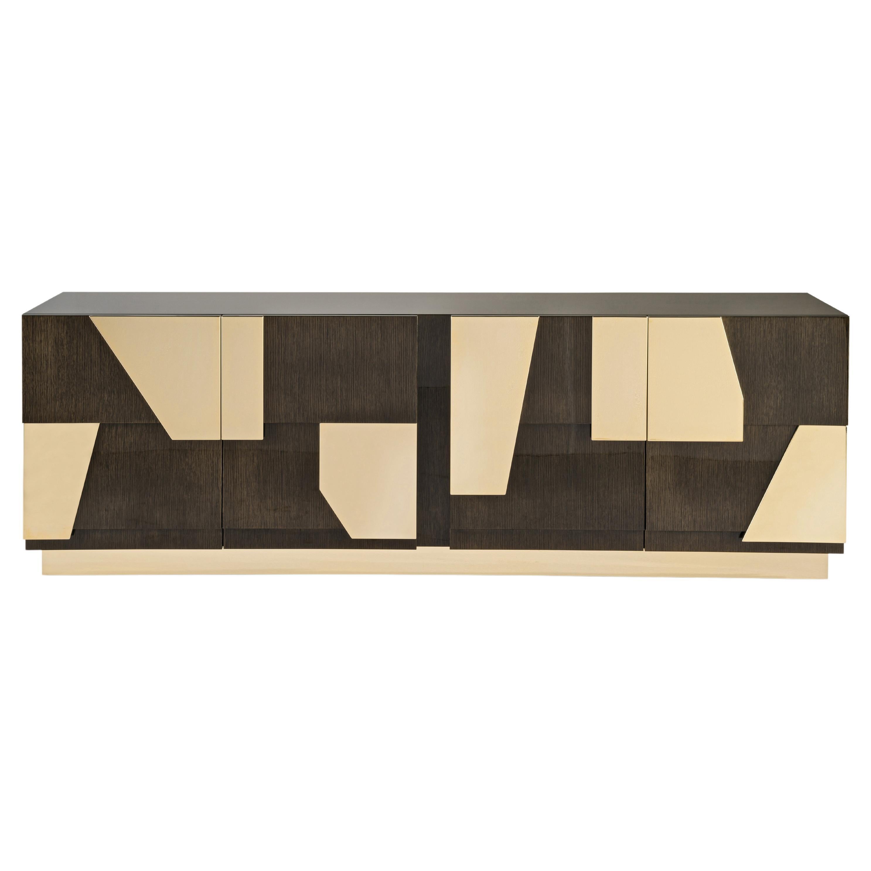 Vaal Sideboard aus grauem Carbalho des 21. Jahrhunderts von Roberto Cavalli Home Interiors