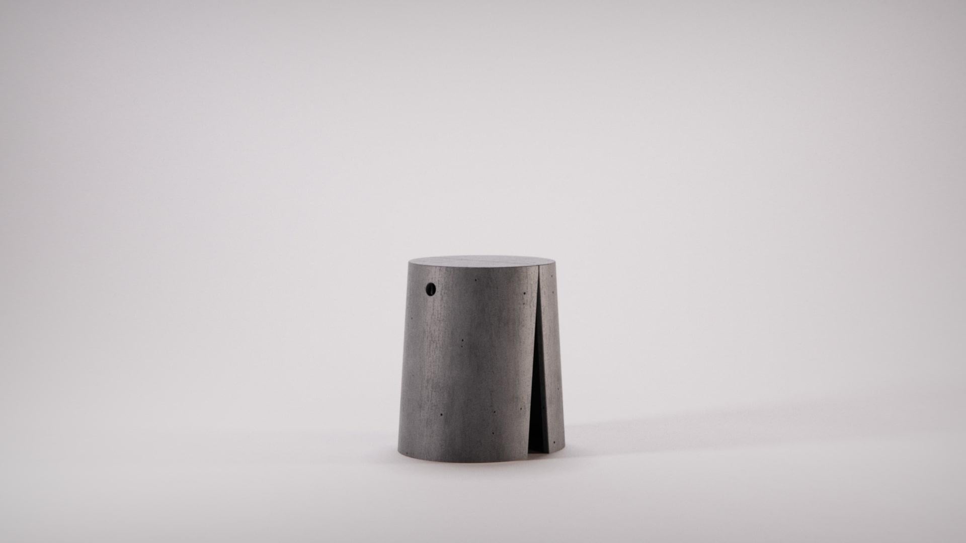 21st Century Varco Concrete Stool Designed by Ernesto Messineo for Forma&Cemento For Sale 3
