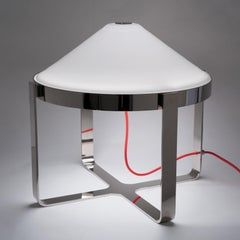 21st Century Velasca White Blown Glass Table Lamp by Roberto Lazzeroni