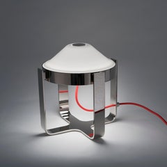 21st Century Velasca White Blown Glass Table Lamp by Roberto Lazzeroni