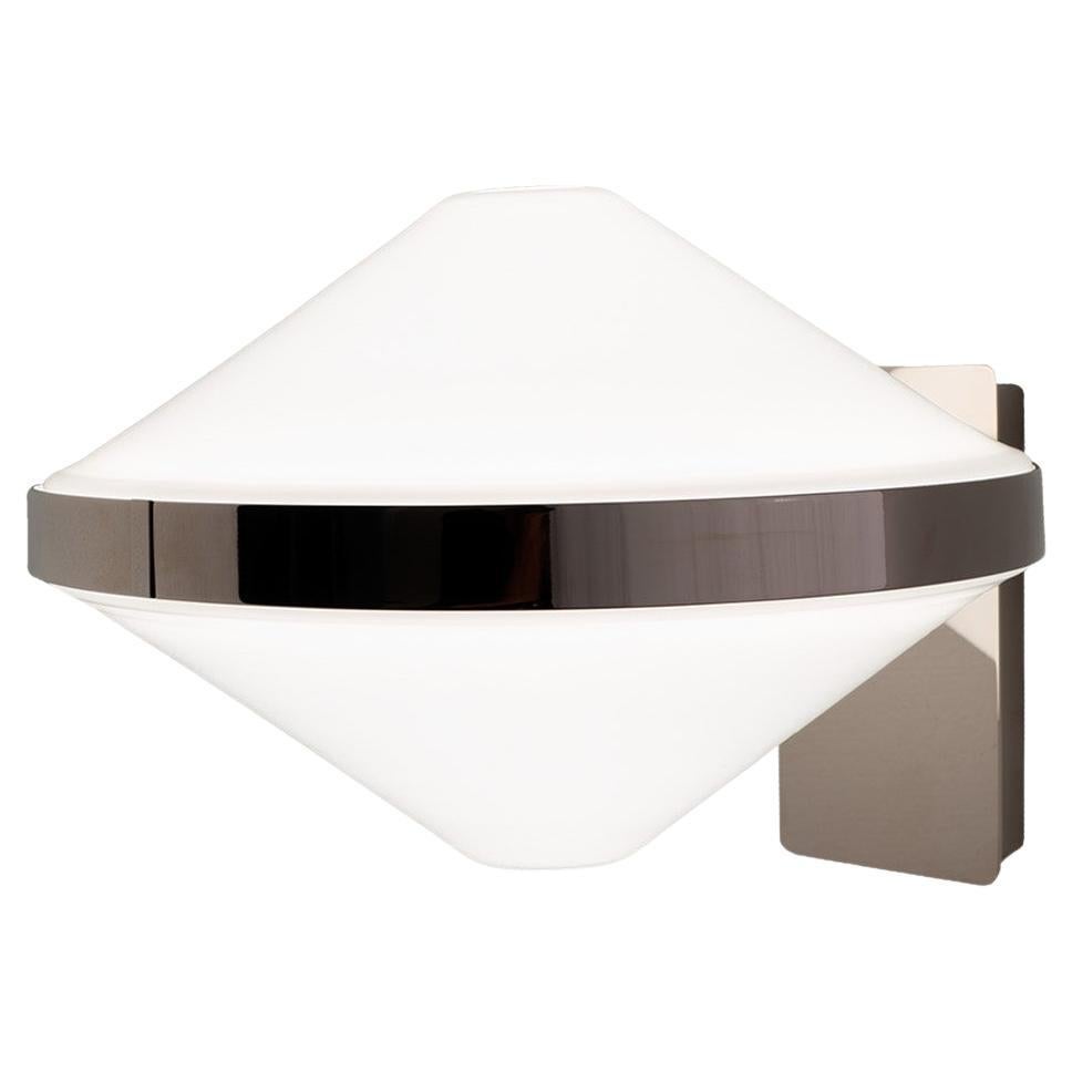 21st Century Velasca White Blown Glass Wall Lamp by Roberto Lazzeroni For Sale