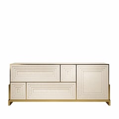 21st Century Venezia Sideboard Lacquered Wood Made in Portugal by Malabar