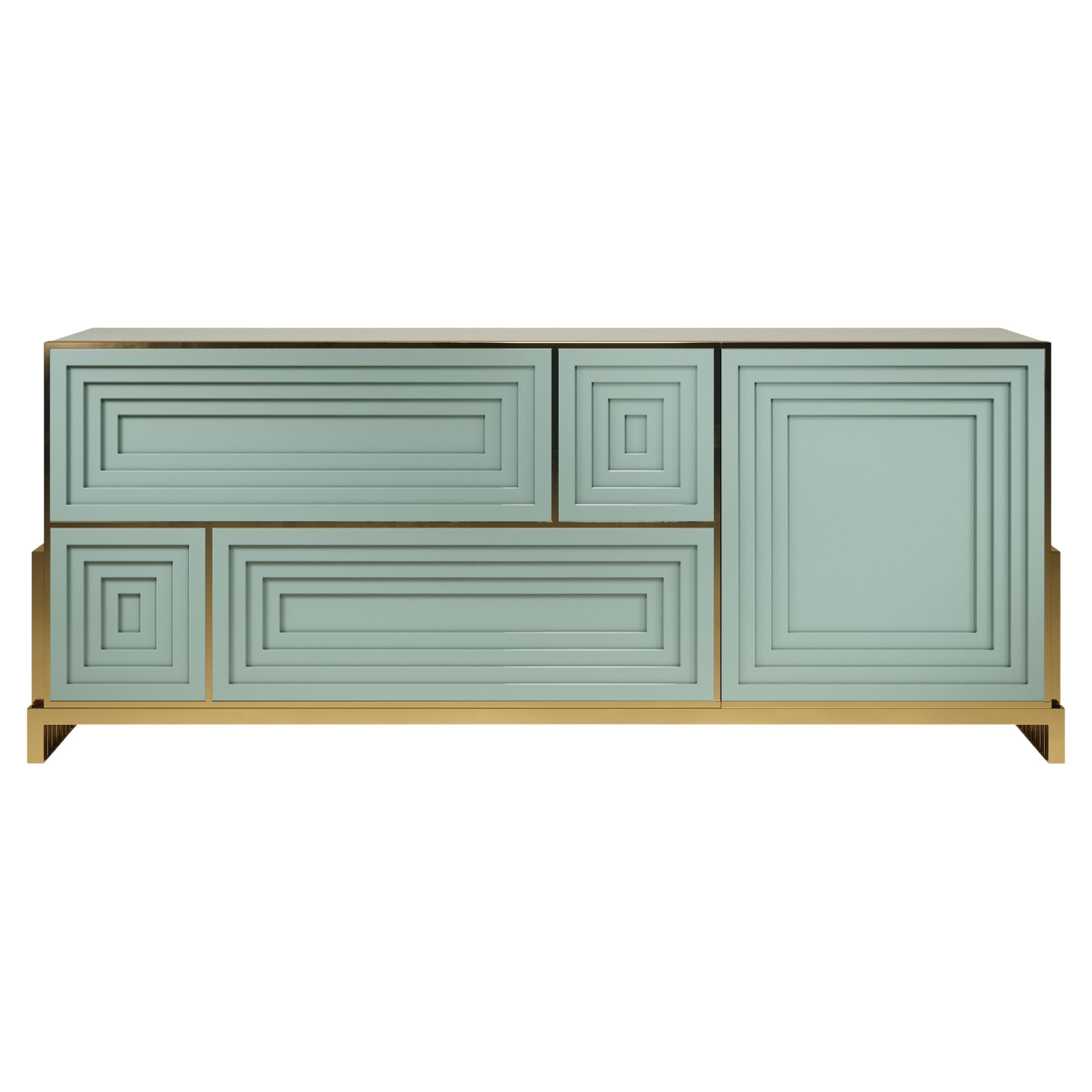 21st Century Venezia Sideboard Lacquered Wood Made in Portugal by Malabar