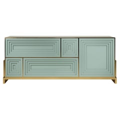 21st Century Venezia Sideboard Lacquered Wood Made in Portugal by Malabar