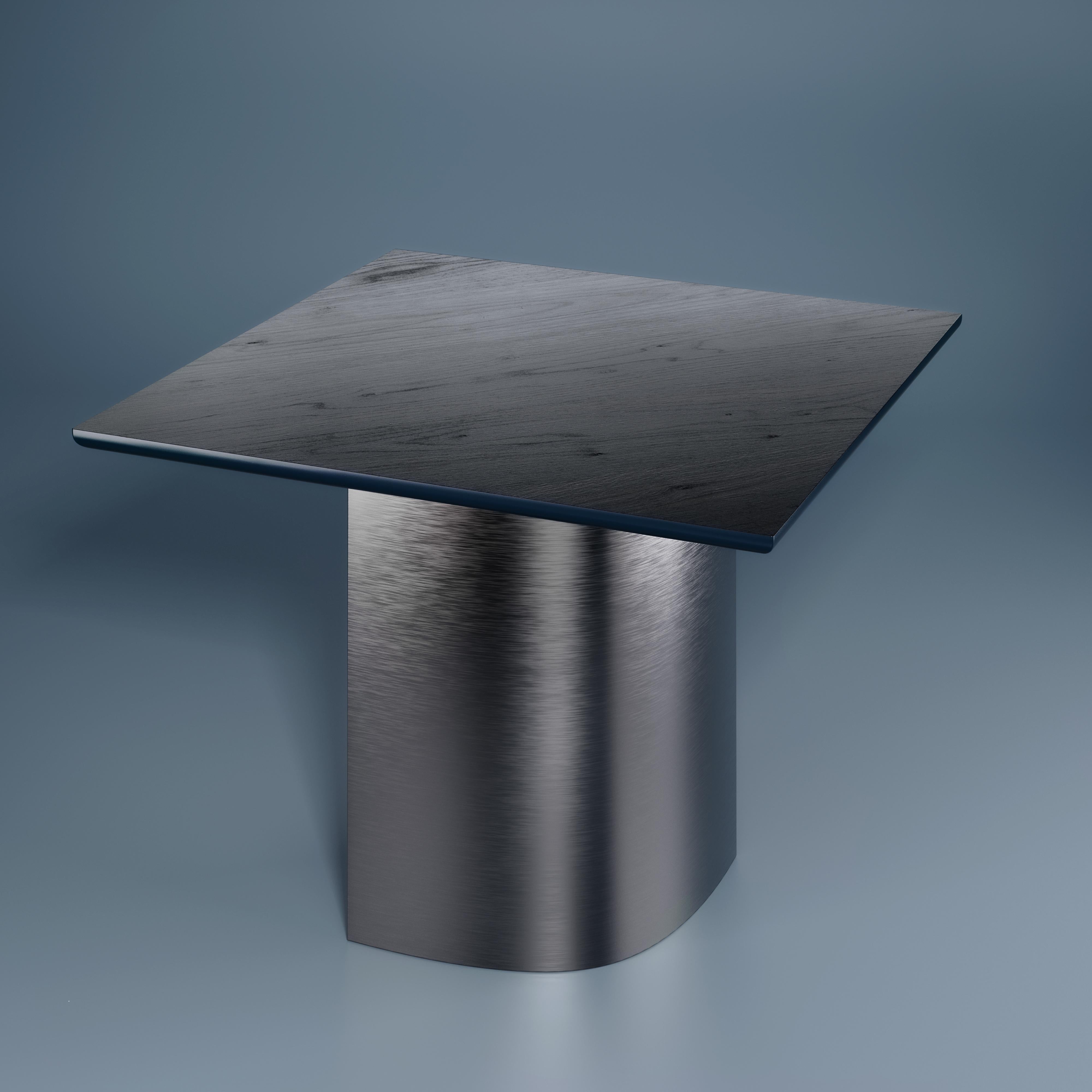 21st Century Vermont Square Dining Table Brass Handmade in Portugal by Porus For Sale 3