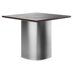 21st Century Vermont Square Dining Table Steel Lacquered Ashwood