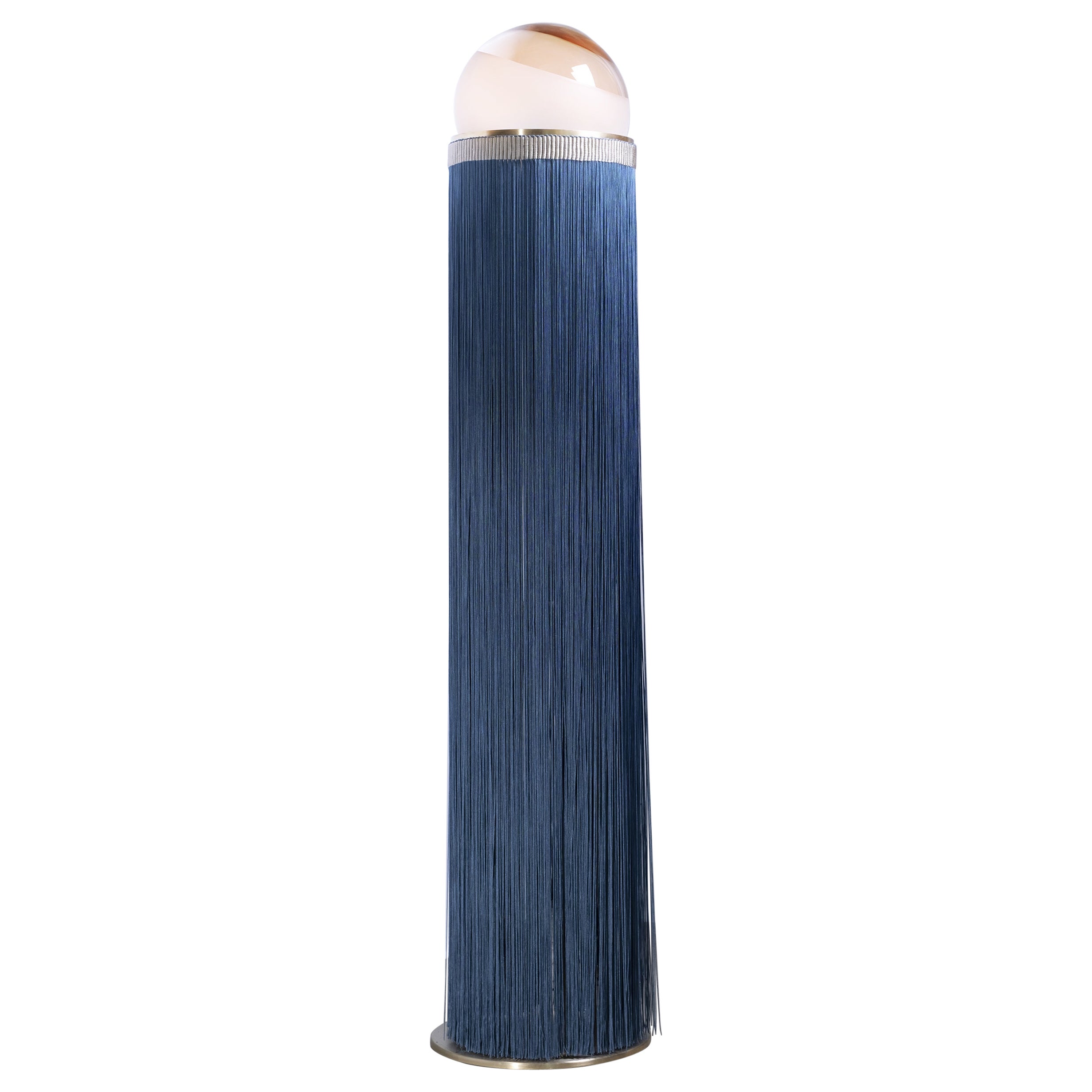 21st Century VI+M Studio Floor Lamp Murano Glass Tripolino Fringe Various Colors