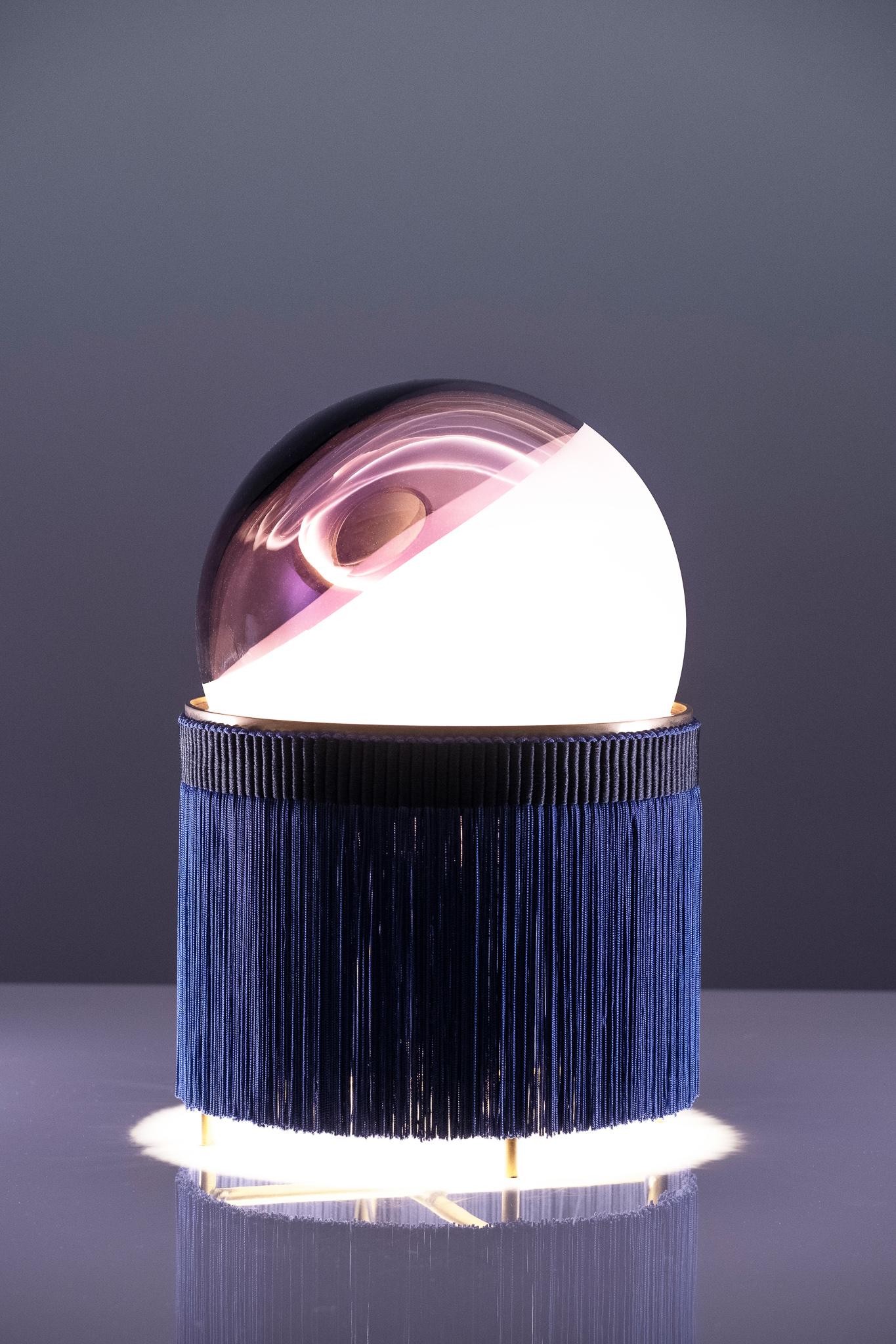 21st Century VI+M Studio Large Lamp Murano Glass Tripolino Fringe Various Colors For Sale 5