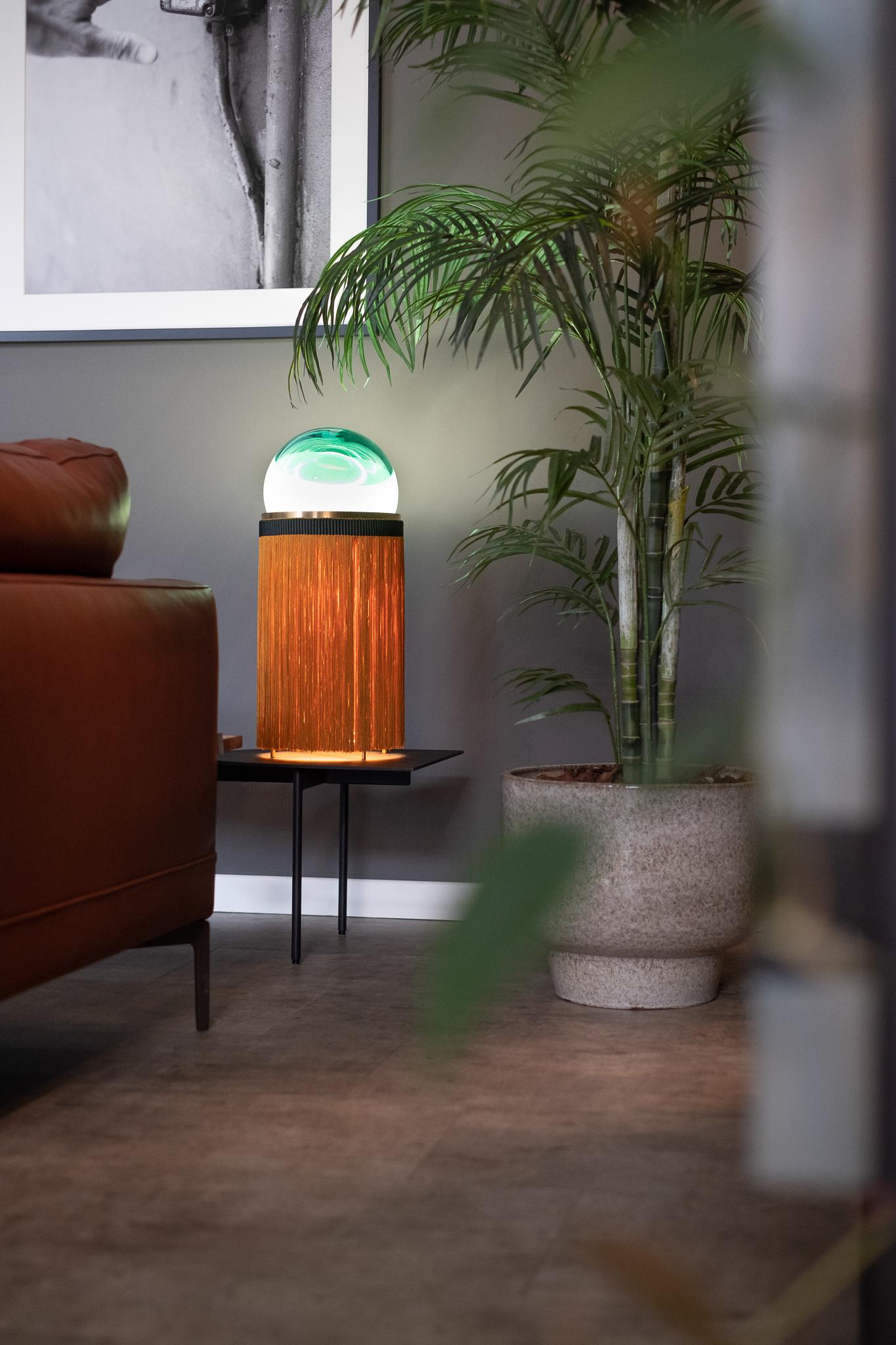 21st Century VI+M Studio Medium Lamp Murano Glass Tripolino Fringe Various Color For Sale 10