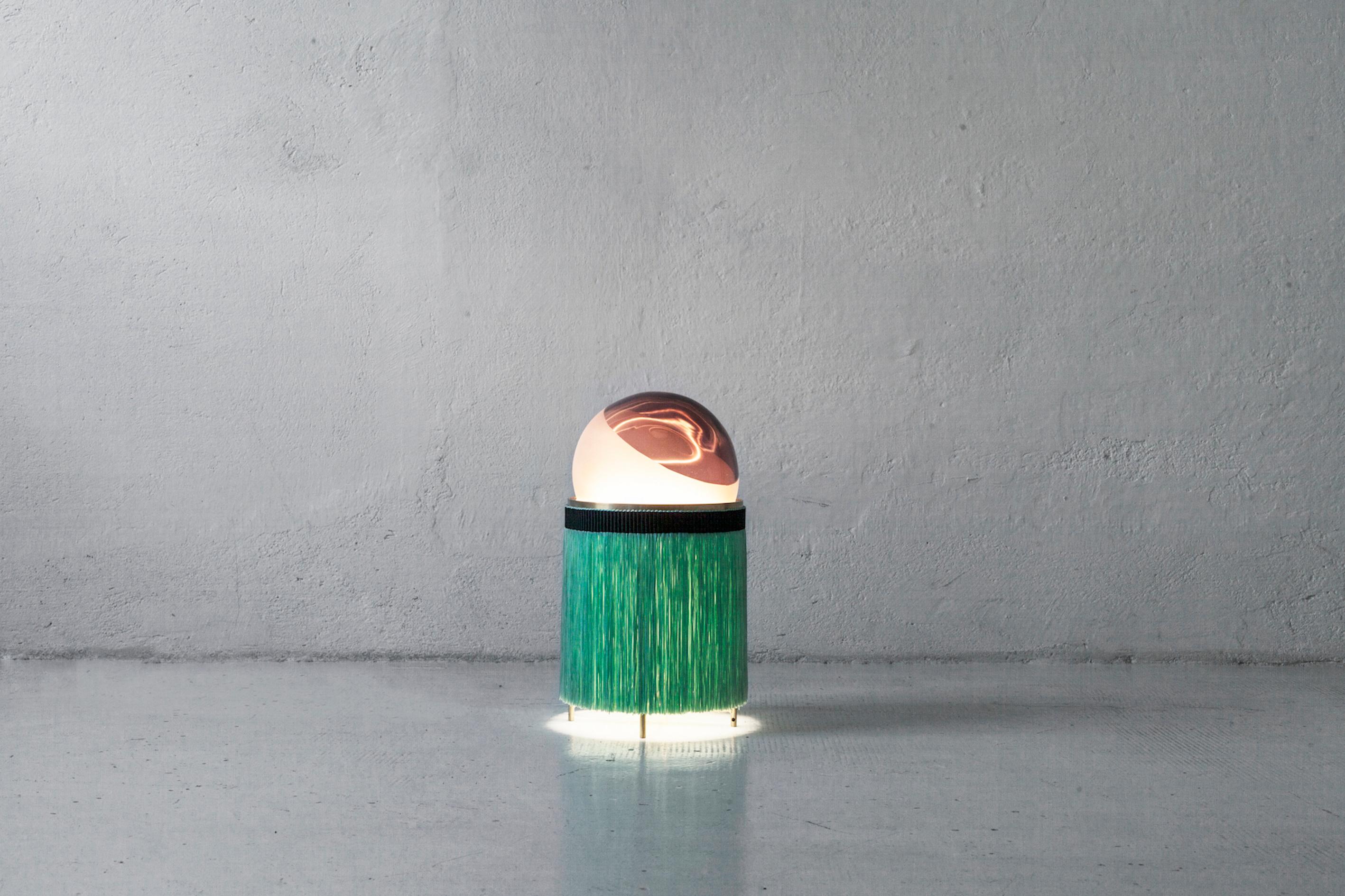 21st Century VI+M Studio Small Lamp Murano Glass Tripolino Fringe Various Colors For Sale 1