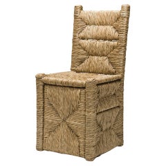 21st Century Vincent I Set of 4 Chairs by Atelier Biagetti Caned Natural Wood
