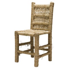 21st Century Vincent IV Single Chair by Atelier Biagetti Caned Natural Wood