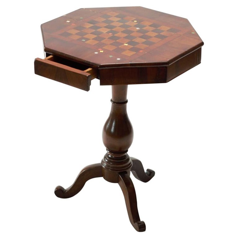 21st Century Vintage Marcantonio Unique Piece Side Coffee Tables Inlay Wood For Sale