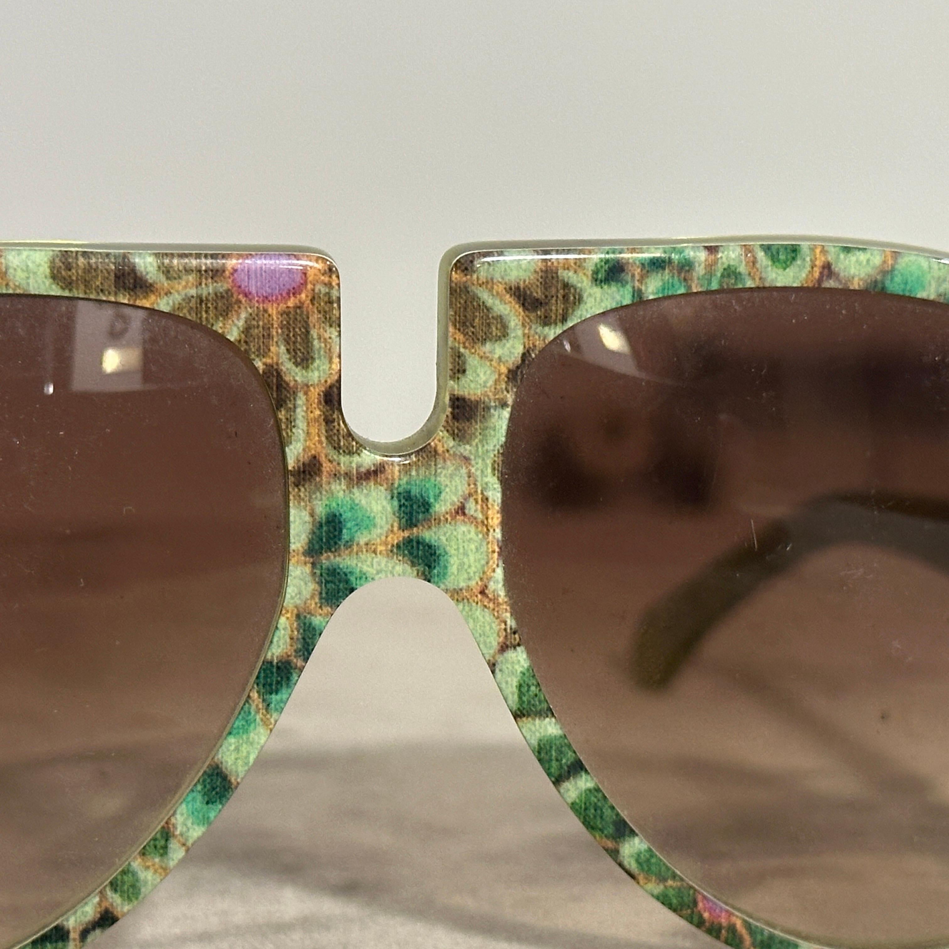 Übergroße italienische Vintage-Sonnenbrille des 21. Jahrhunderts von Patty Paillette Venedig für Damen oder Herren im Angebot