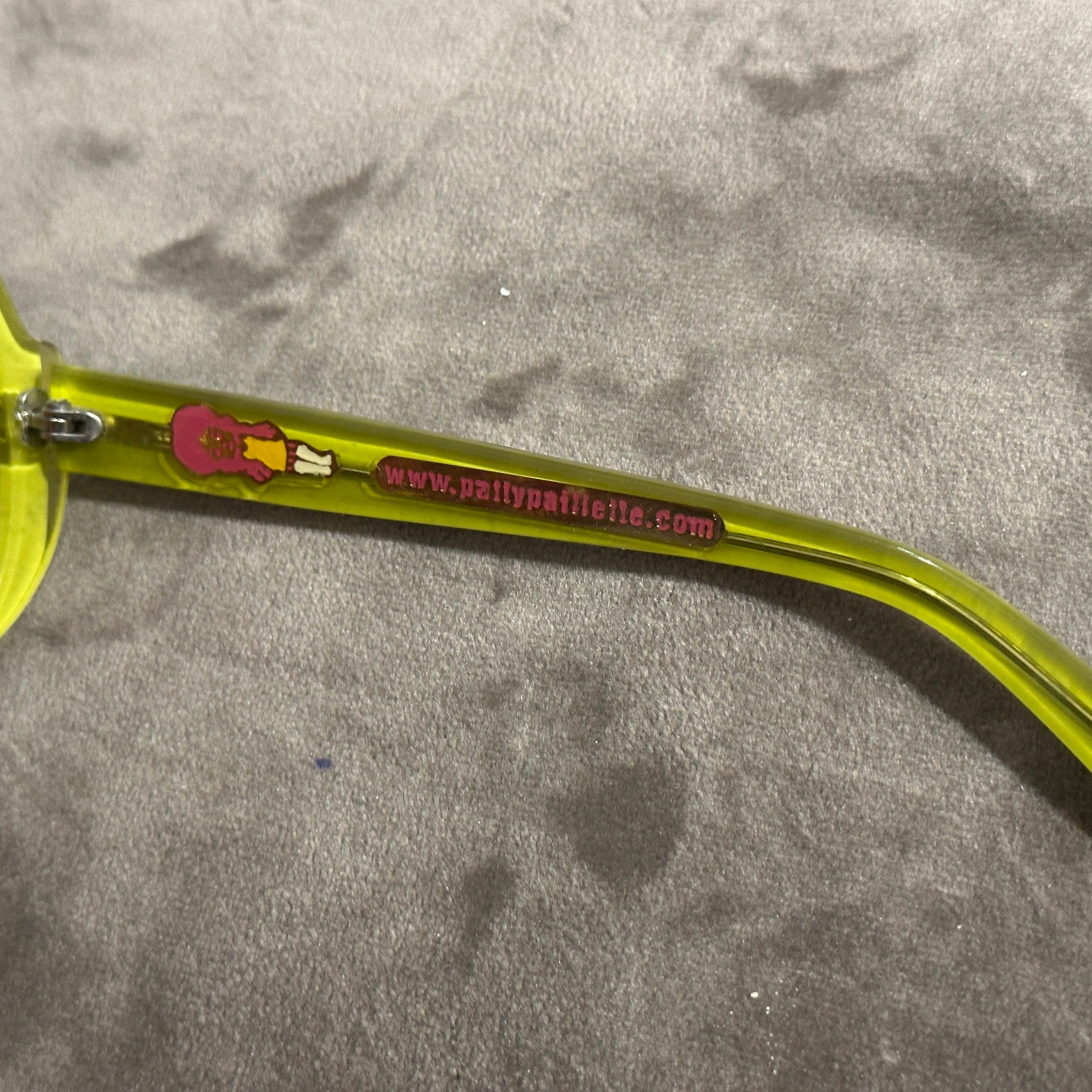 Übergroße italienische Vintage-Sonnenbrille des 21. Jahrhunderts von Patty Paillette Venedig im Angebot 1