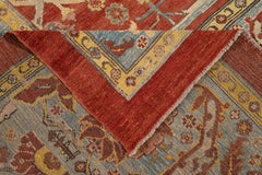 21st Century Bakshaish Style Rust wool Rug With Allover Pattern