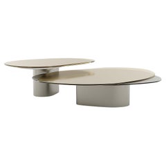 21st Century Vs Low Cast Silvered Nickel Nesting Coffee Tables by Studio Sors