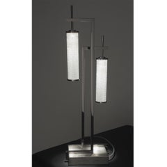 21st Century Wabisabi 2 Led Lights Crystal Table Lamp by Patrizia Garganti