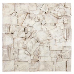 21st Century Wall Sculpture "Silenzio" by Clara Graziolino Glazed Ceramic White