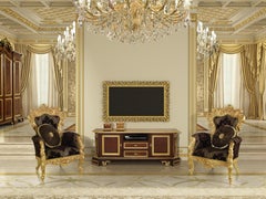 21st Century Walnut Finish Classical Shoe Rack by Modenese Gastone Interiors