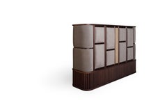 21st Century Wood Rattan Tom Bar Counter Handmade in Portugal by Wood Tailors