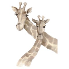 21st Century Watercolor Giraffe