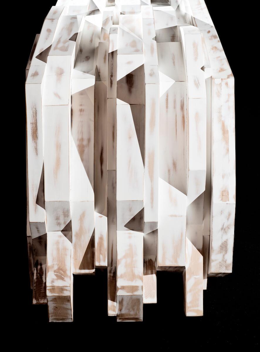 Blackened Contemporary White Ego Sideboard, Wood and White Lacquer for October Gallery For Sale