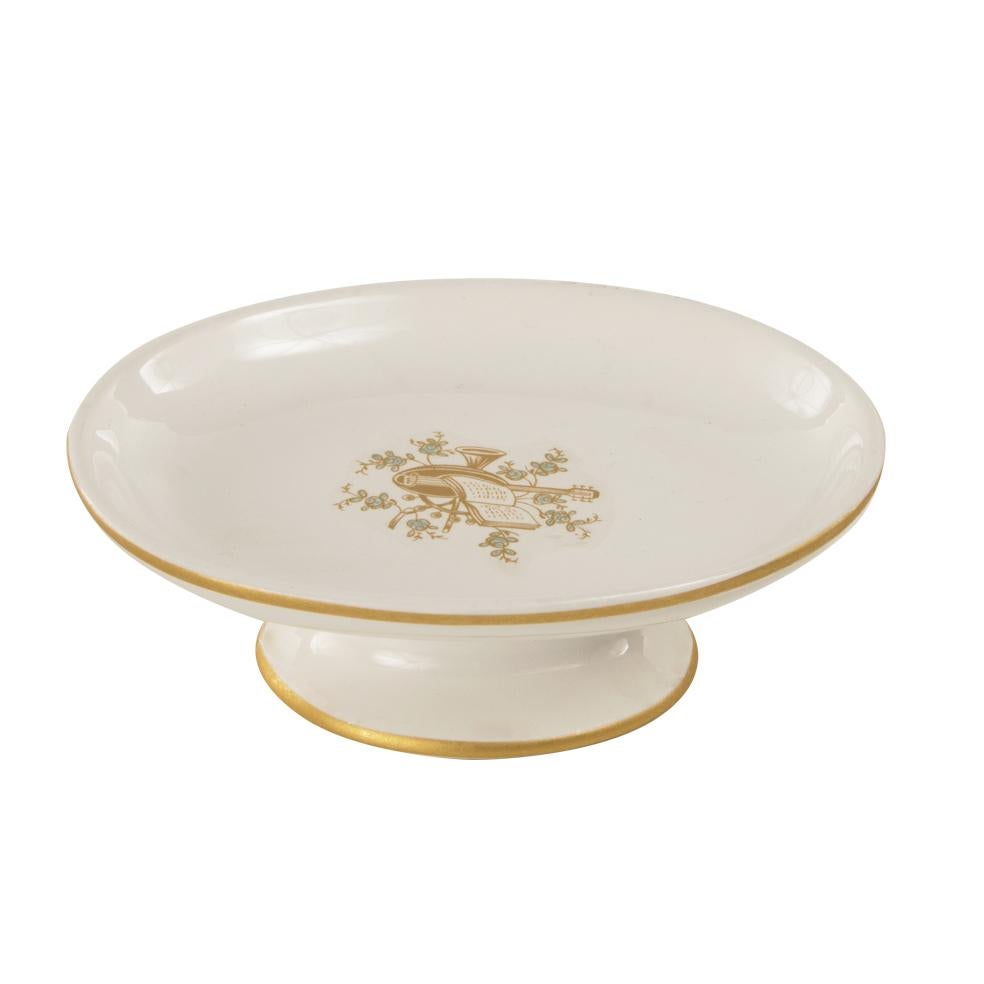 Italian 21st Century white porcelain  and decorated porcelain tray For Sale