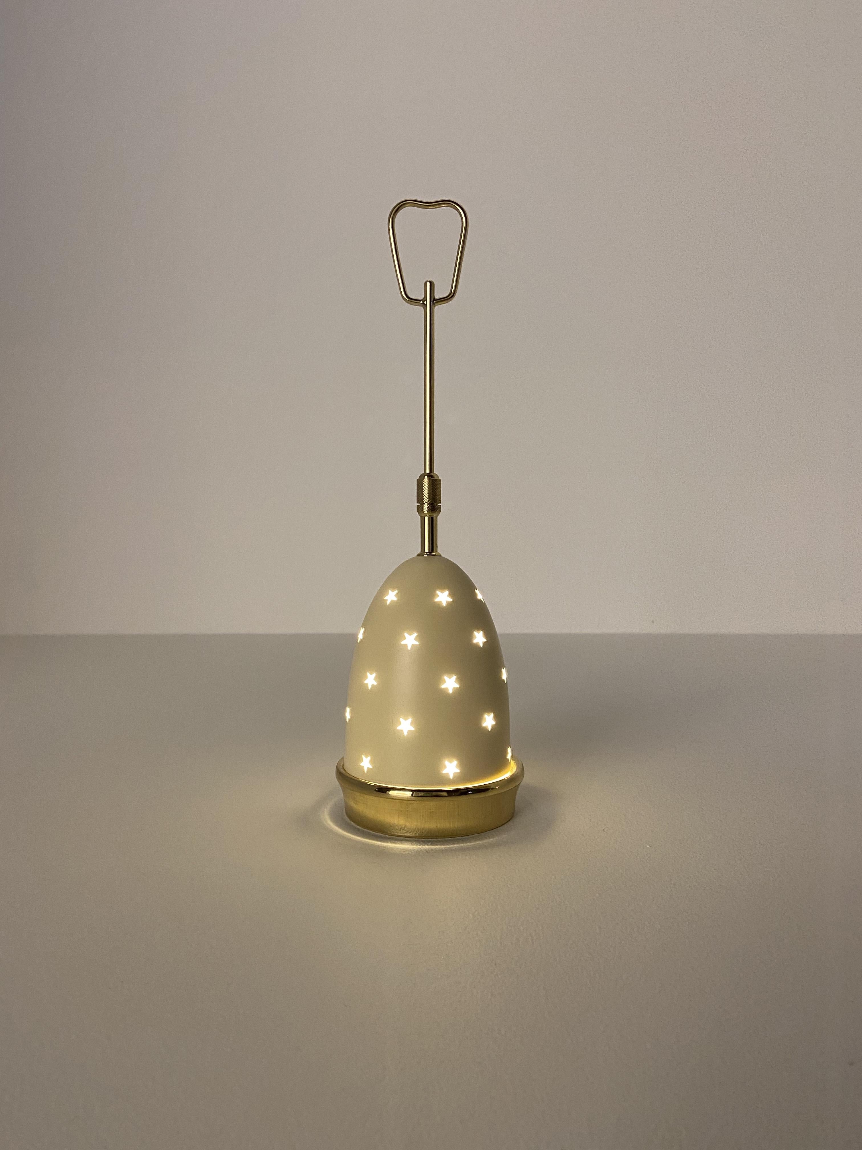 Mid-Century Modern 21st Century White Stellina Table Lamp Angelo Lelii 2019 Style of 1950s Italy