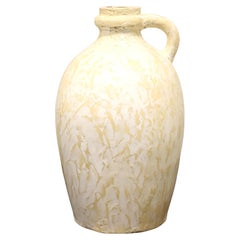 21st Century Whitewashed Clay Grecian Vase