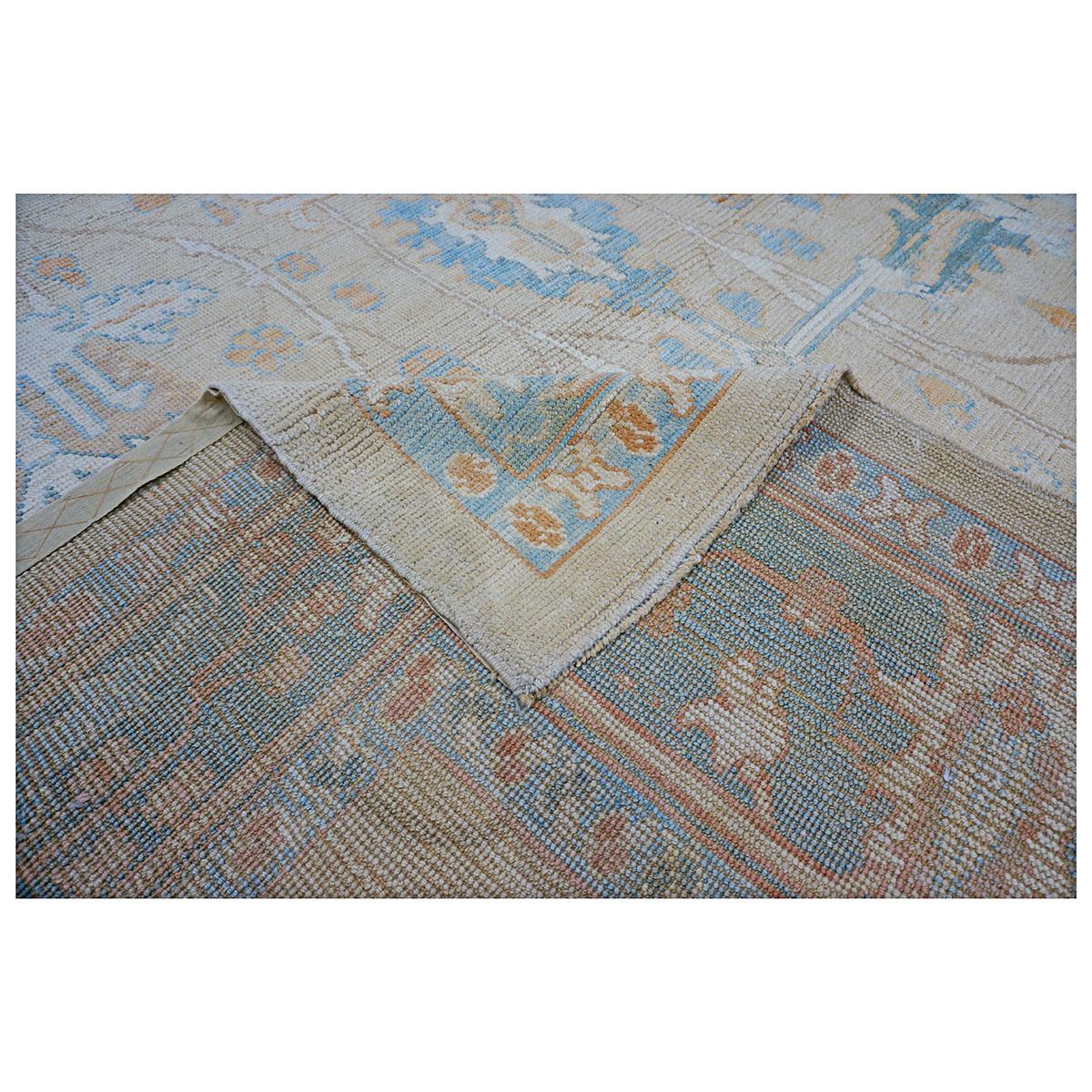 Contemporary 21st Century William Morris Donegal Carpet Ivory and Tan For Sale